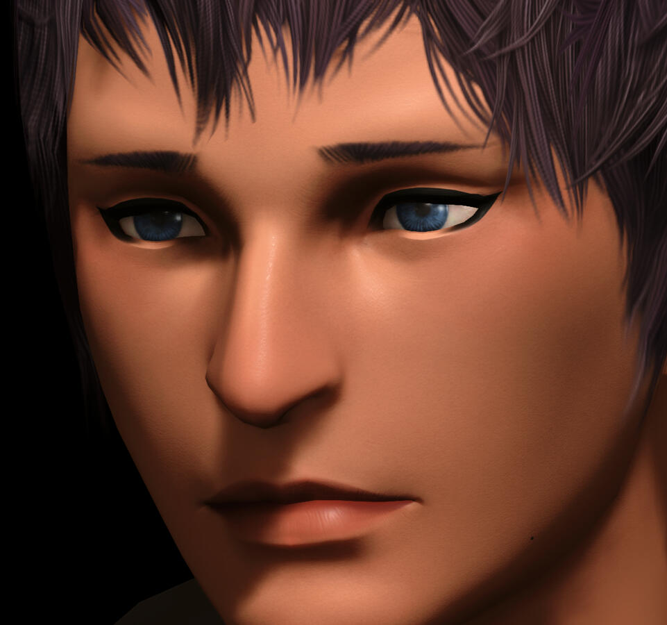 eyeliner &amp; face blushing